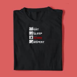 Eat Sleep Anime Repeat T-shirt