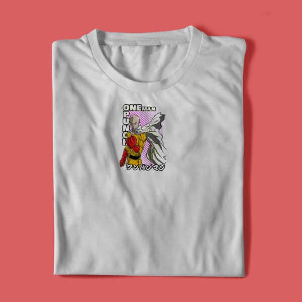 One Punch Man white tshirt