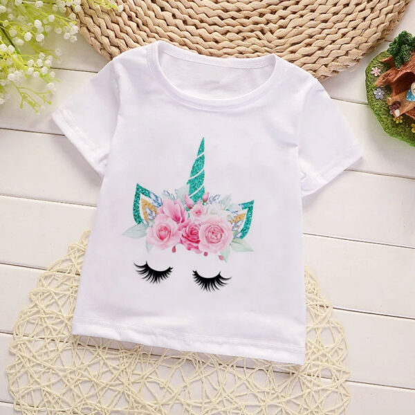Unicorn Floral baby t shirt