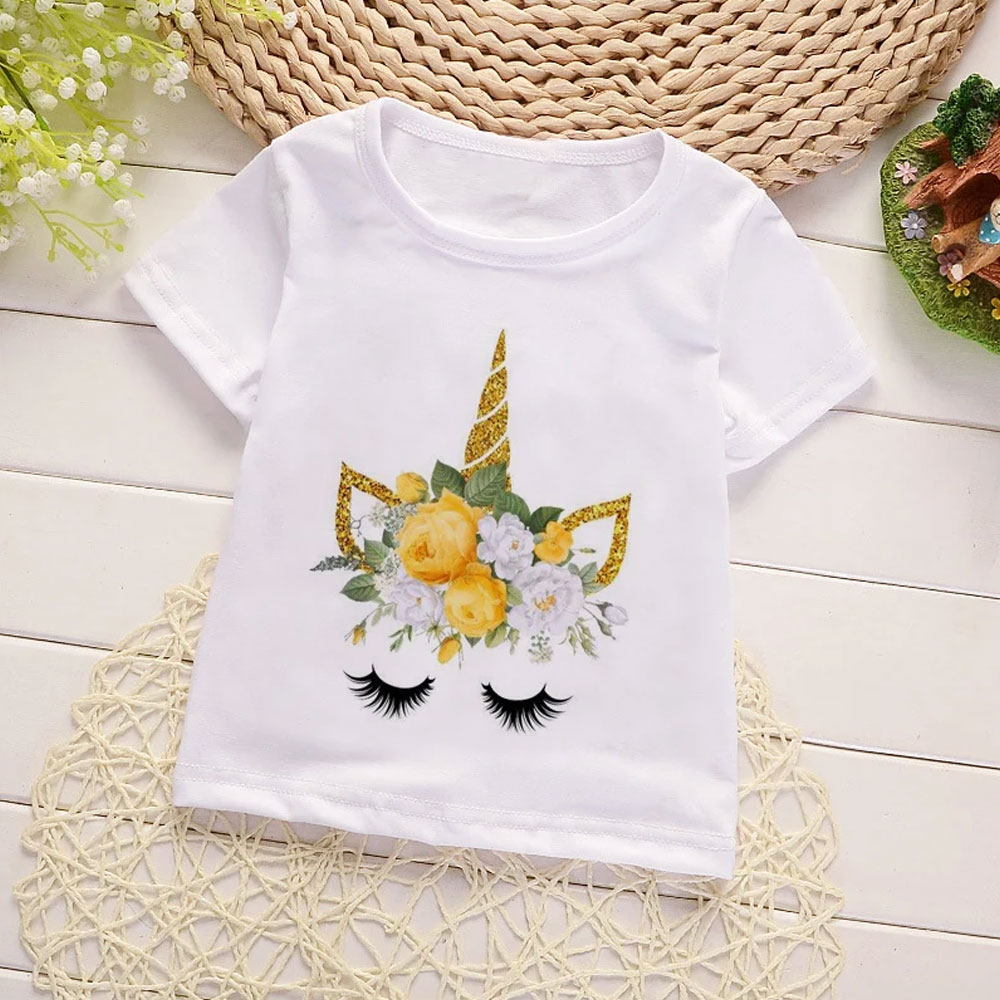 Unicorn Yellow Crown baby t shirt
