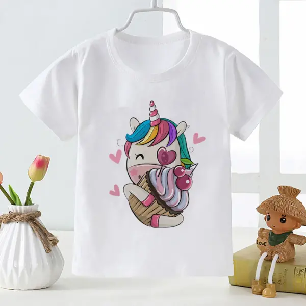 Unicorn Hourse with Flowers t shirt