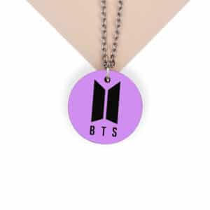 BTS Purple Logo Pendent