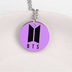 BTS Purple Logo Pendent