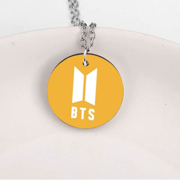 BTS Orange Logo Pendent - Image 2