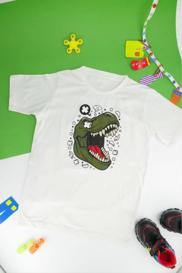 Ferocious Dinosaur T Rex Graphic Tee - Image 2