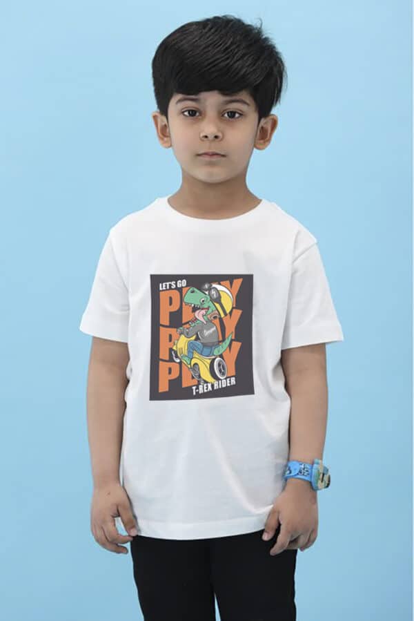 T-Rex Rider Kids Tshirt