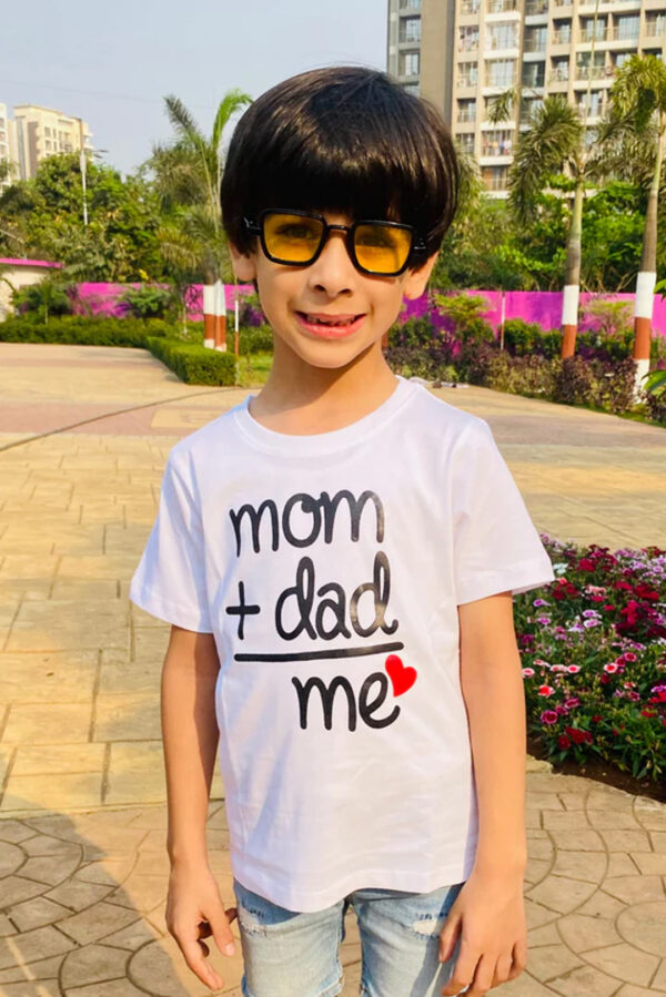 Mom+Dad= Me Kids T-Shirt bb04-01 - Image 2