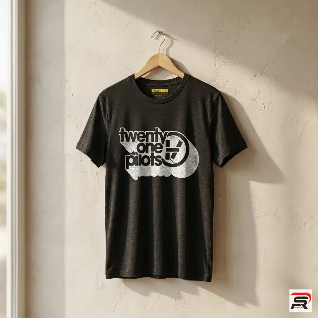 Retro Bubble Logo Design Twenty One Pilots t shirt