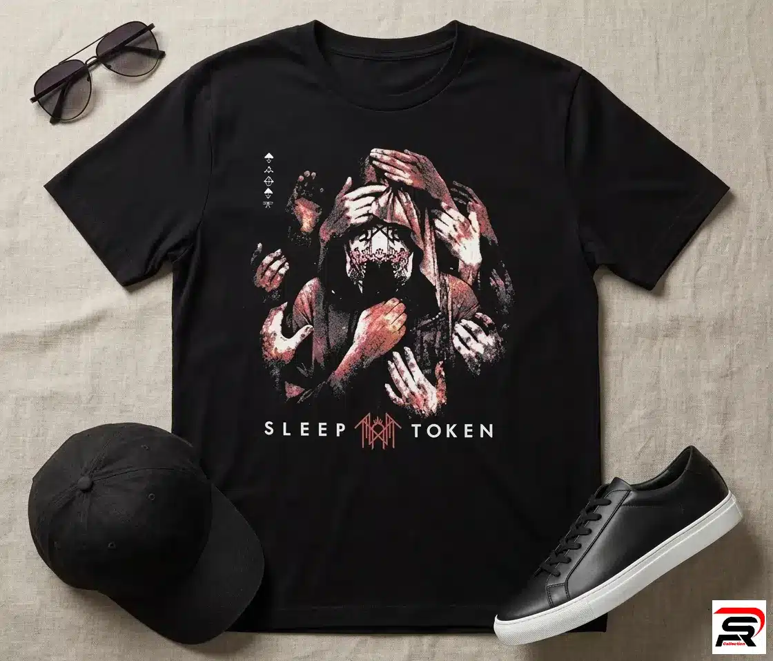 Sleep Token Grabbing Hands T Shirt masked forest figure