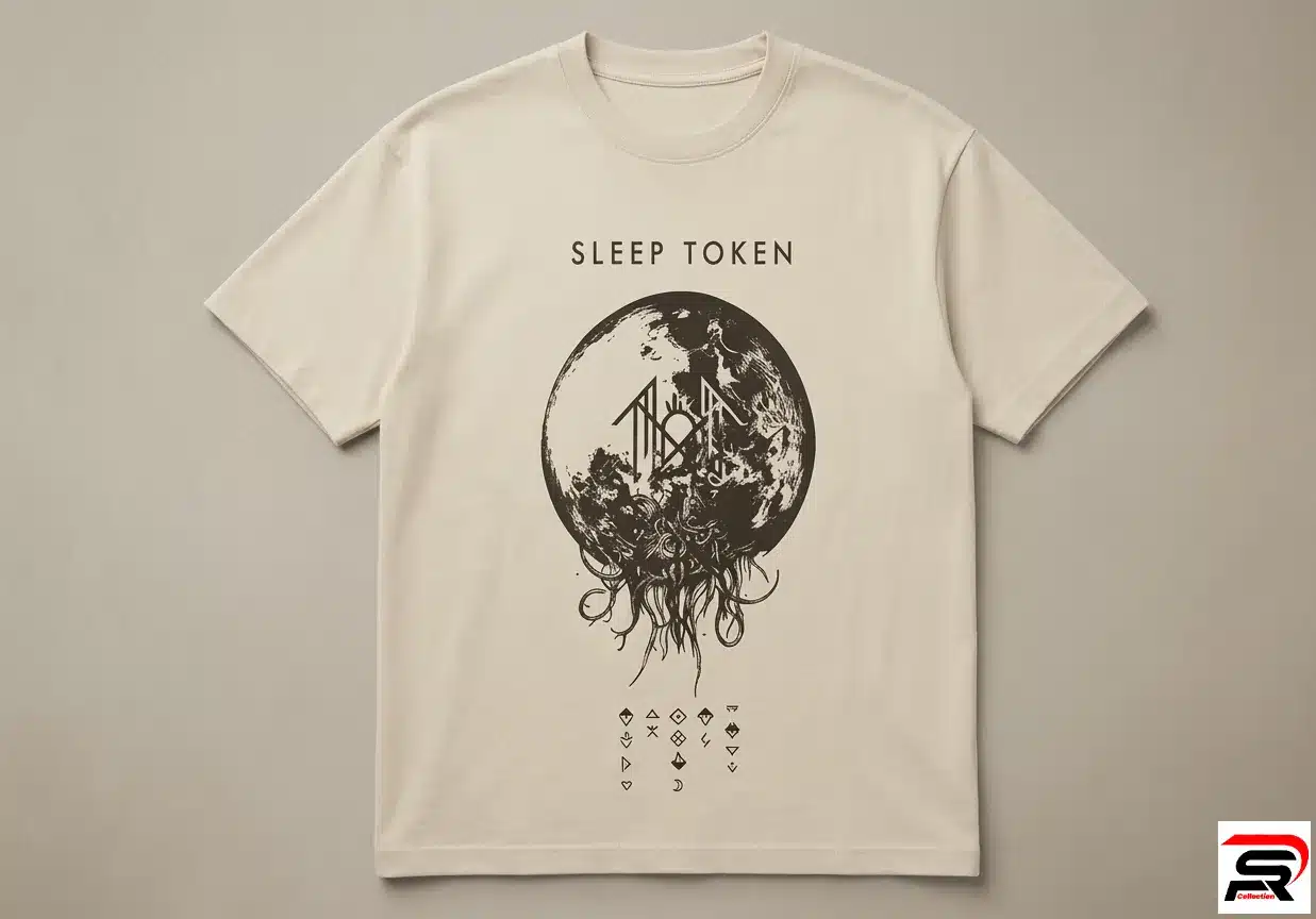 Sleep token merch t shirt with moon design