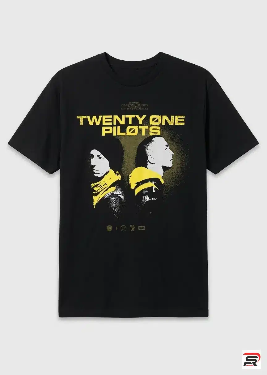 Twenty One Pilots Yellow Bandana Design t shirt